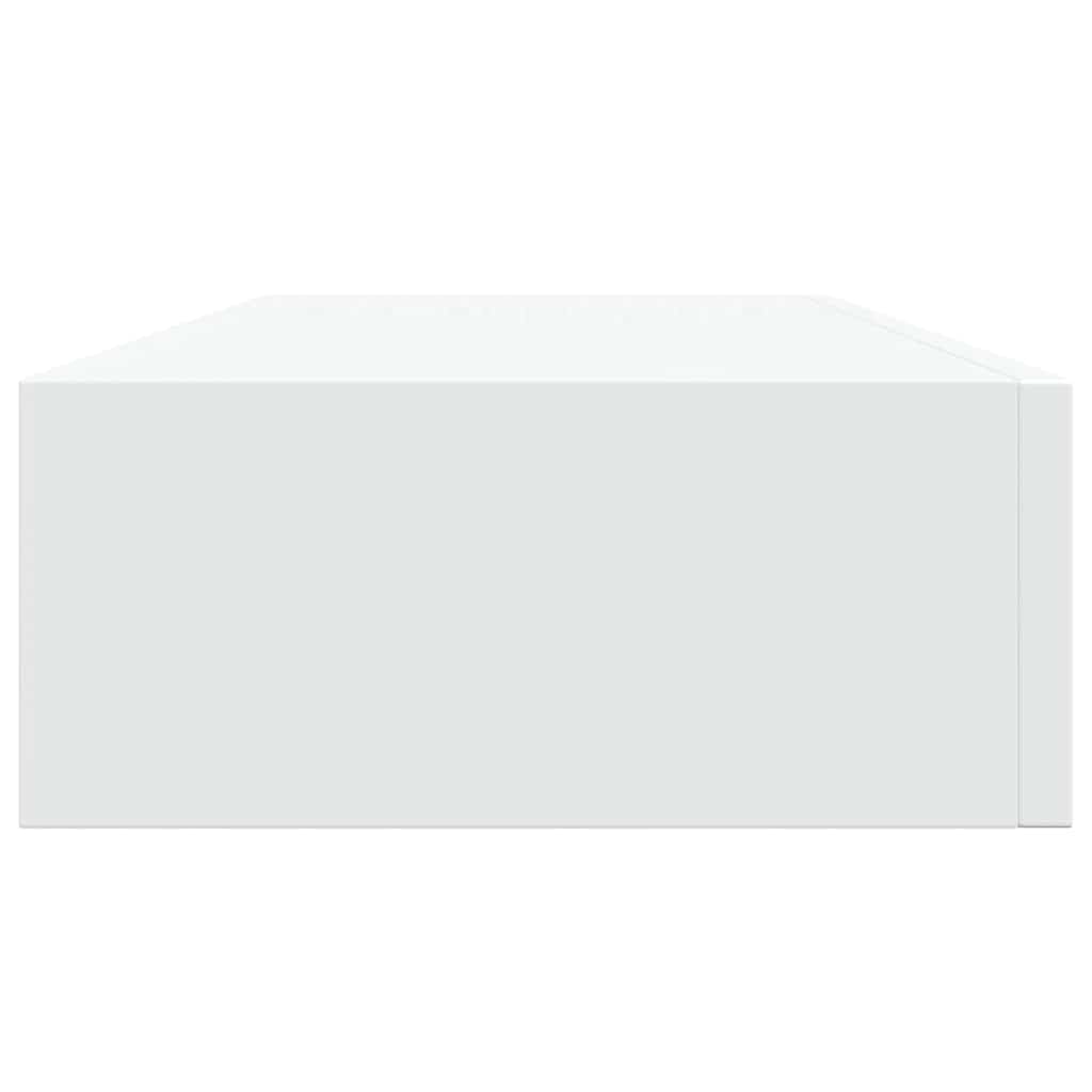 Wall-mounted Drawer Shelf White 60x23.5x10 cm MDF
