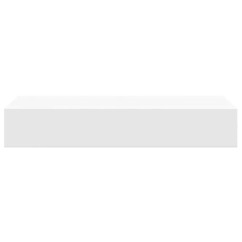 Wall-mounted Drawer Shelves 2 pcs White 60x23.5x10cm MDF