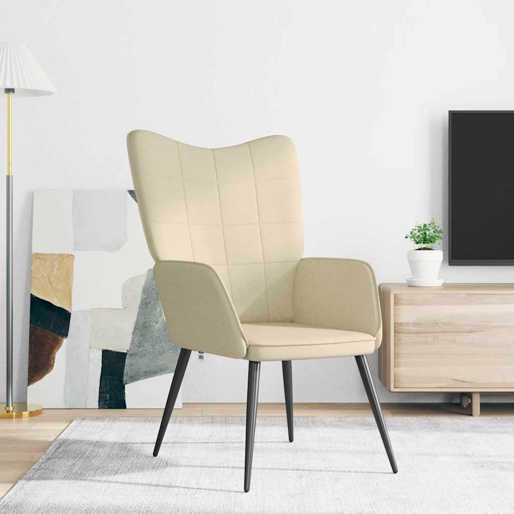 Relaxing Chair Cream Fabric