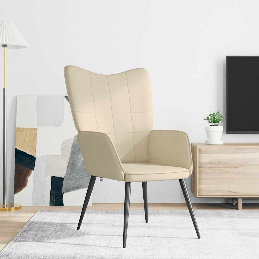 Relaxing Chair Cream Fabric