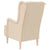 Armchair with Solid Rubber Wood Feet Cream Fabric