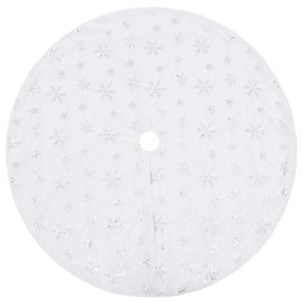 Luxury Christmas Tree Skirt White 122 cm Faux Fur