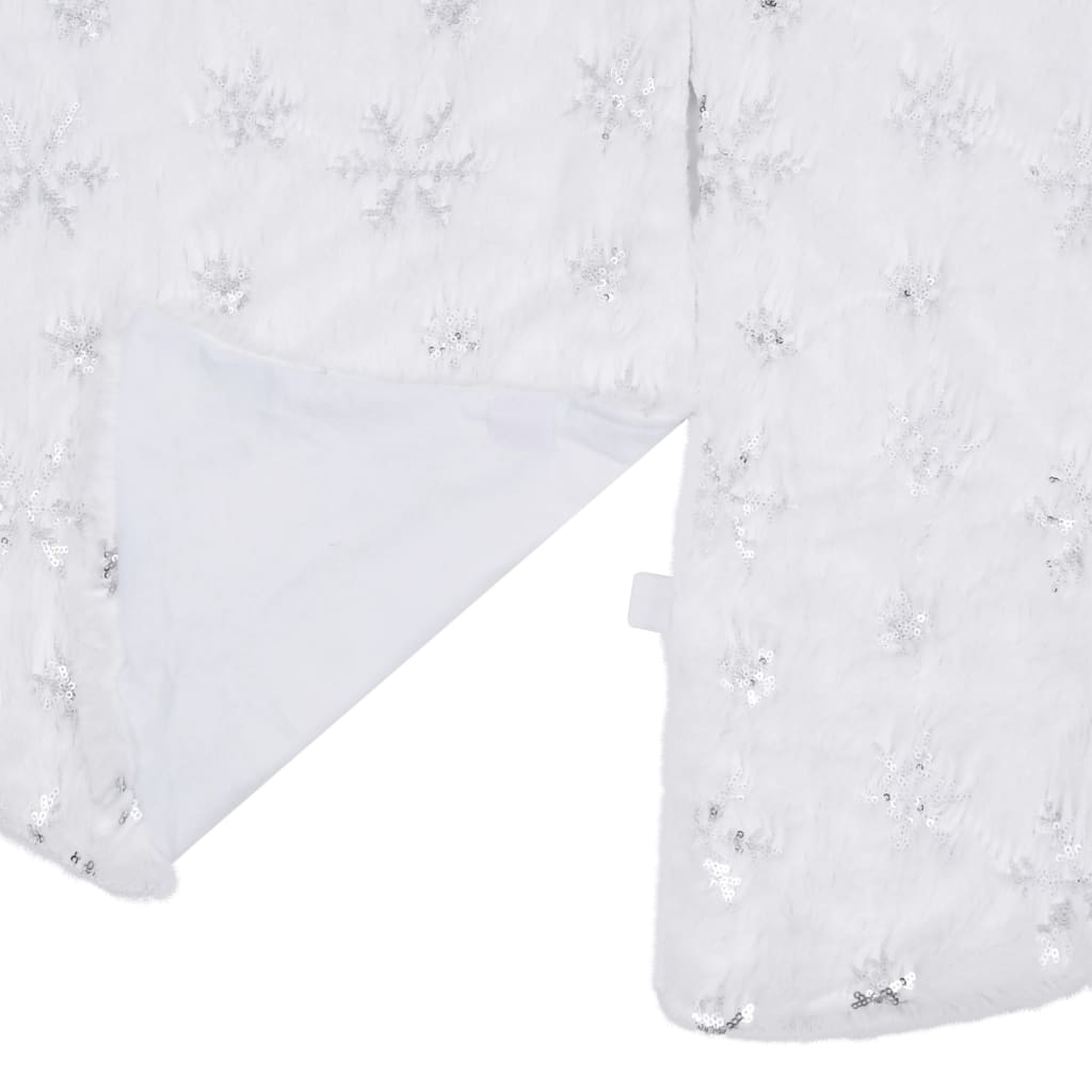 Luxury Christmas Tree Skirt White 122 cm Faux Fur
