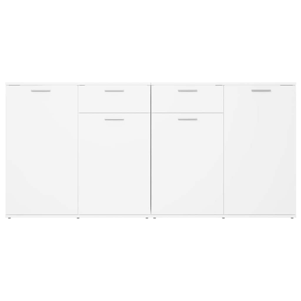 Sideboard White 160x36x75 cm Engineered Wood