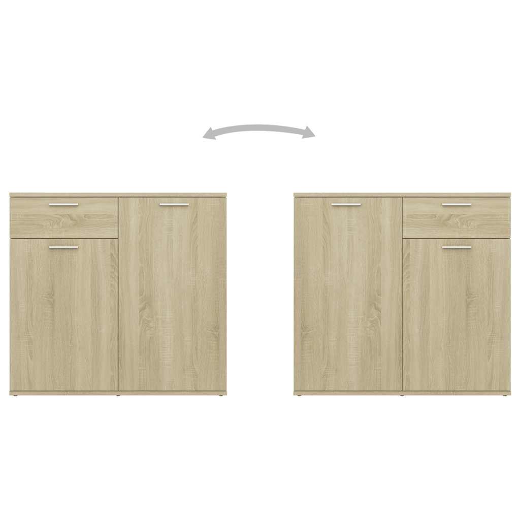 Sideboard Sonoma Oak 160x36x75 cm Engineered Wood