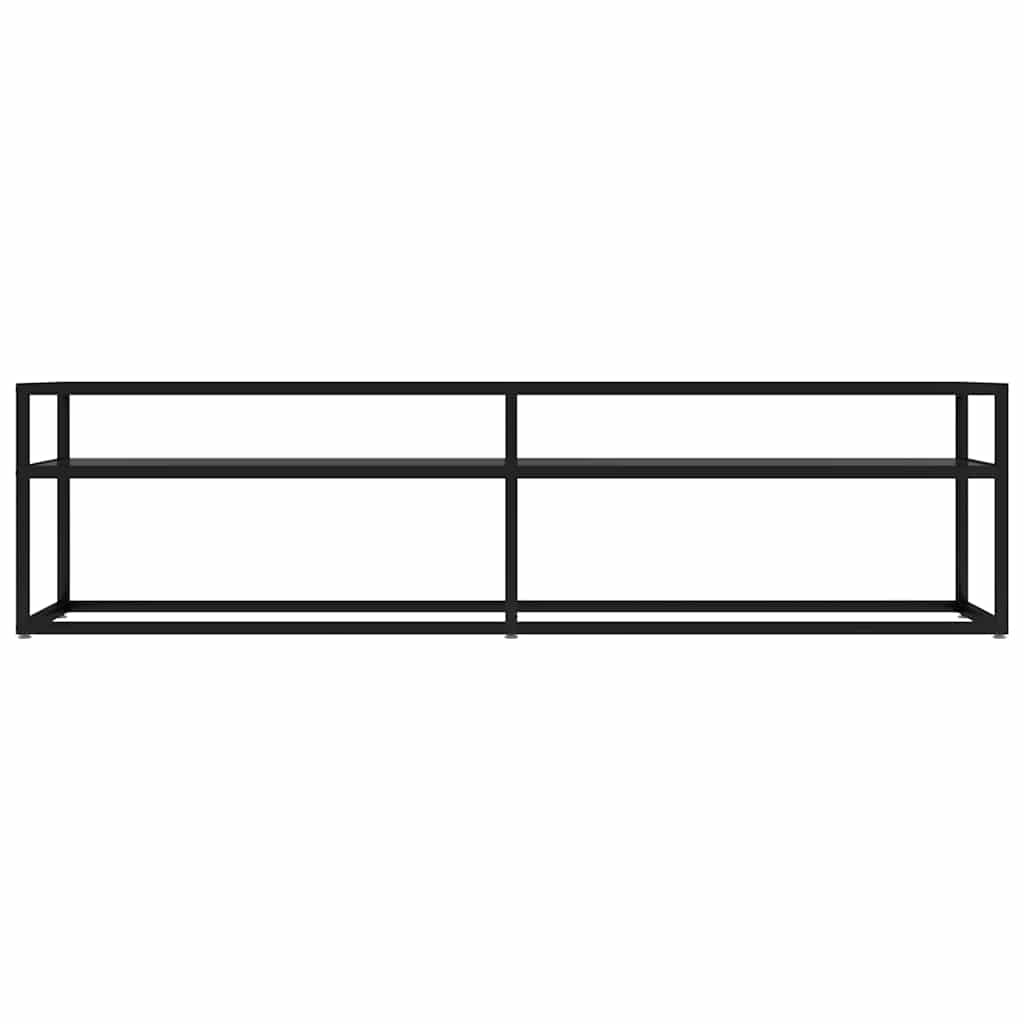 TV Cabinet Black 160x40x40.5 cm Tempered Glass