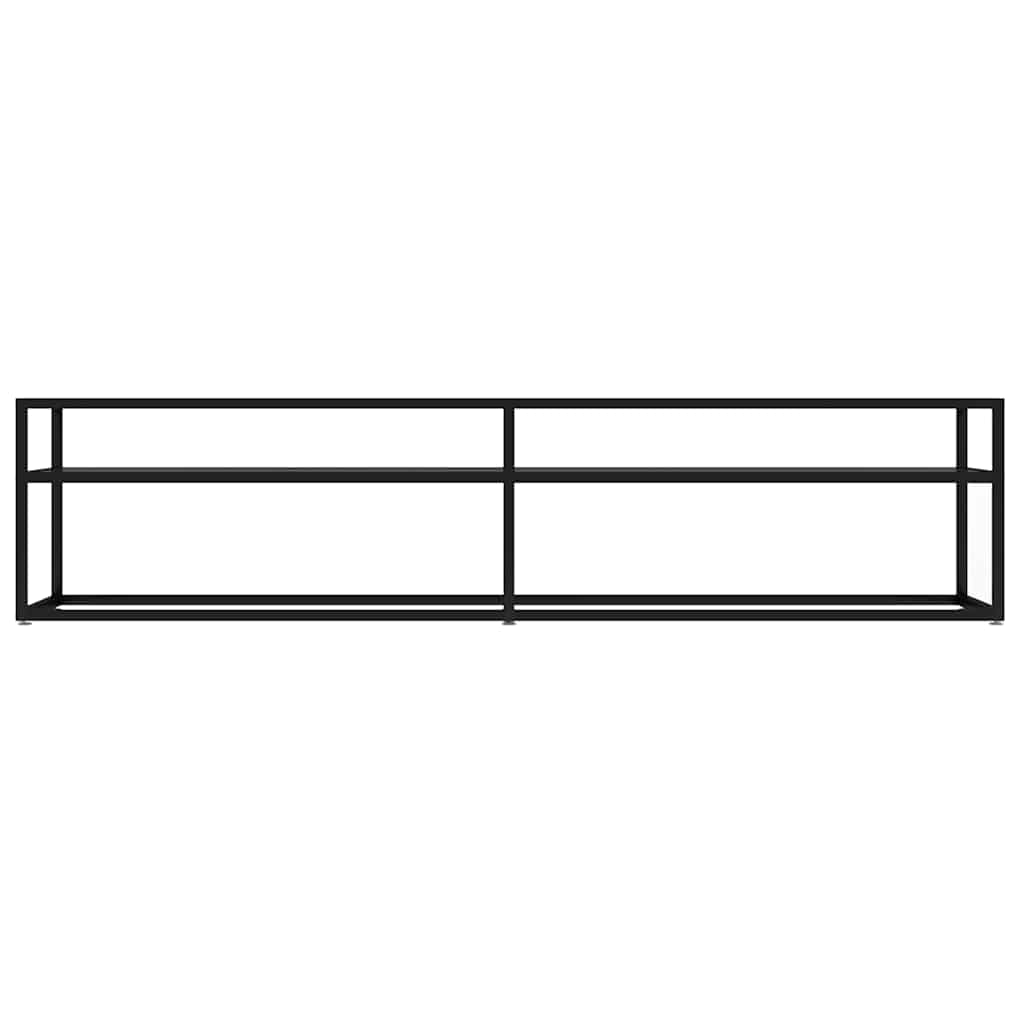 TV Cabinet Black 180x40x40.5 cm Tempered Glass