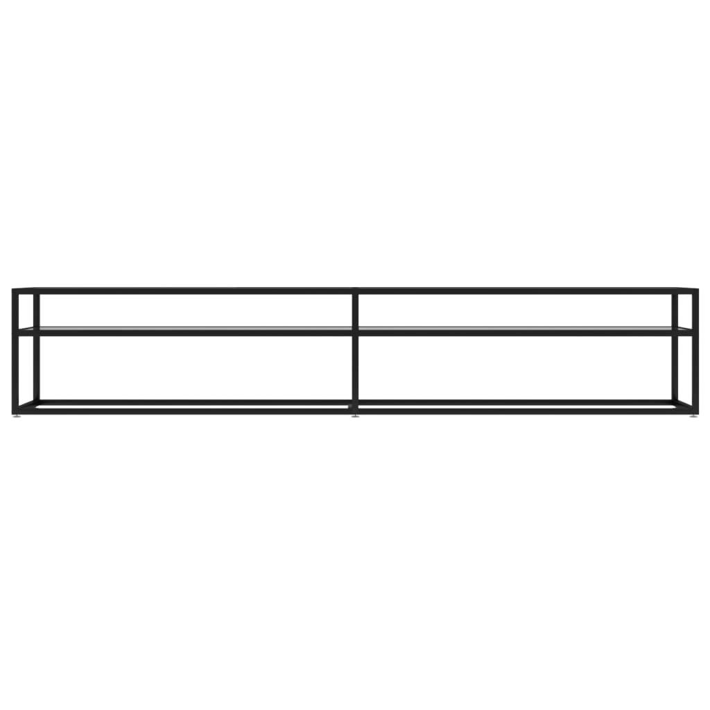 TV Cabinet Transparent 220x40x40.5 cm Tempered Glass