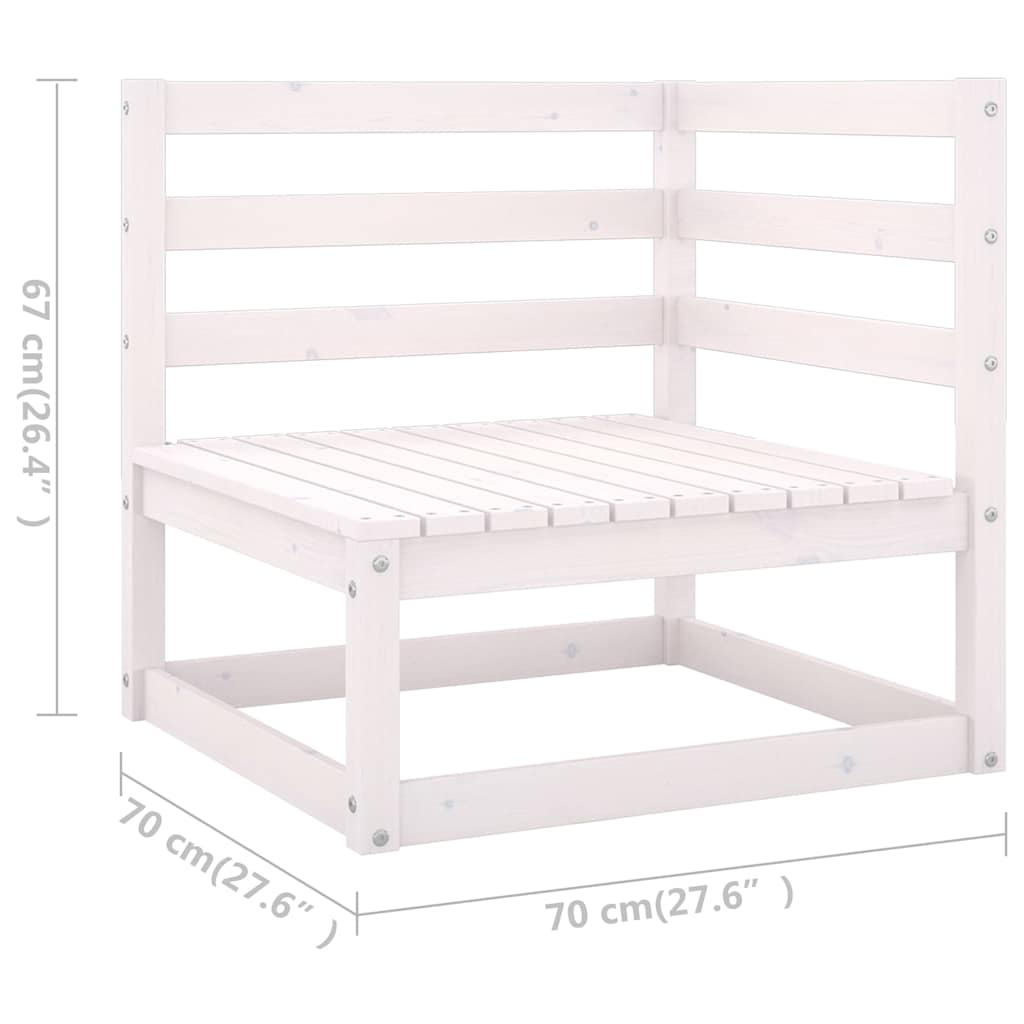 4 Piece Garden Lounge Set with Cushions Solid Wood Pine
