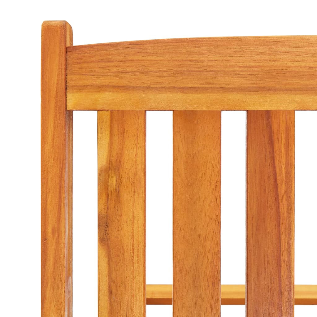 Sun Loungers 2 pcs with Table and Cushions Solid Wood Acacia