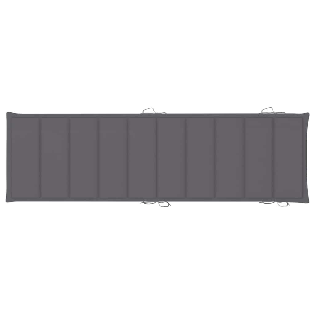 Sun Loungers 2 pcs with Cushions Solid Wood Acacia