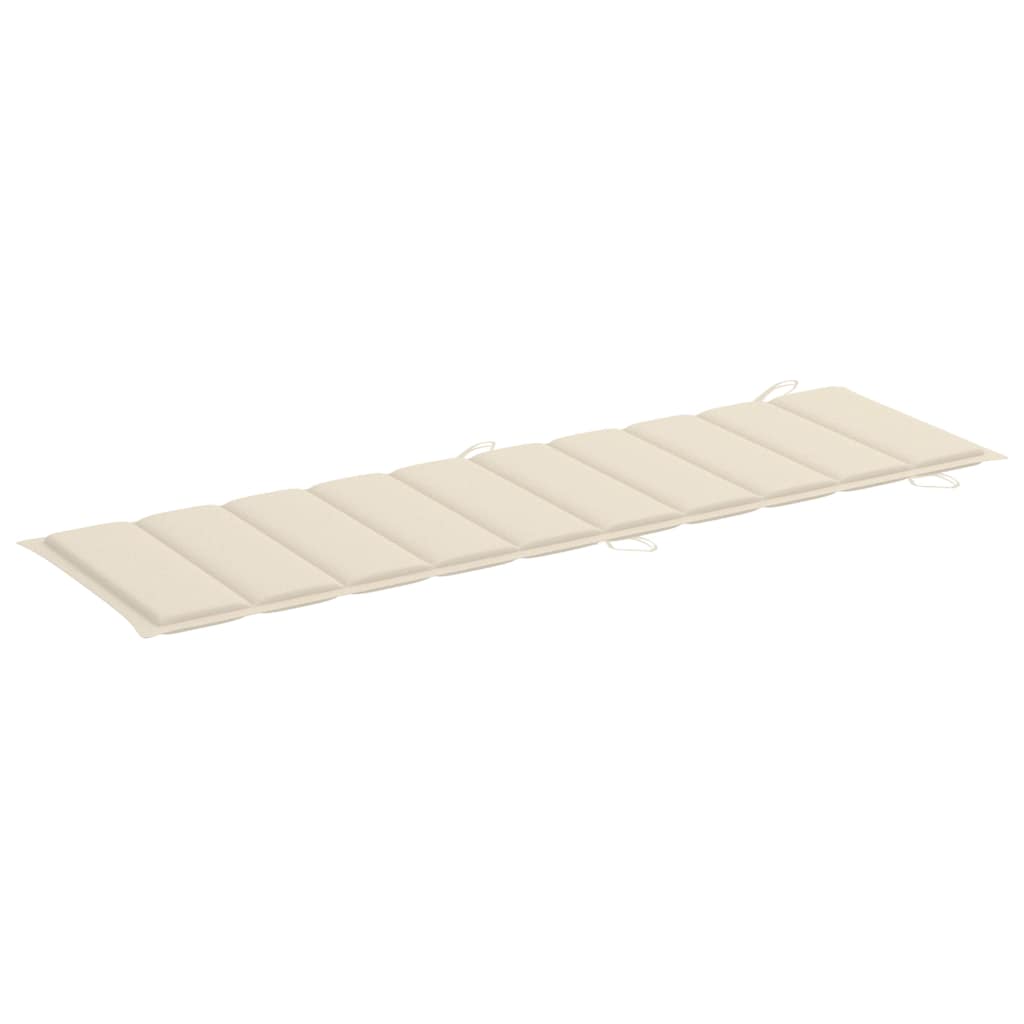 Sun Loungers 2 pcs with Cushions Solid Wood Acacia
