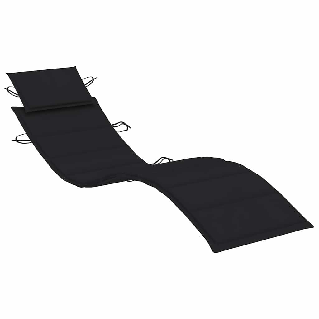 Sun Loungers 2 pcs with Cushions Solid Wood Acacia