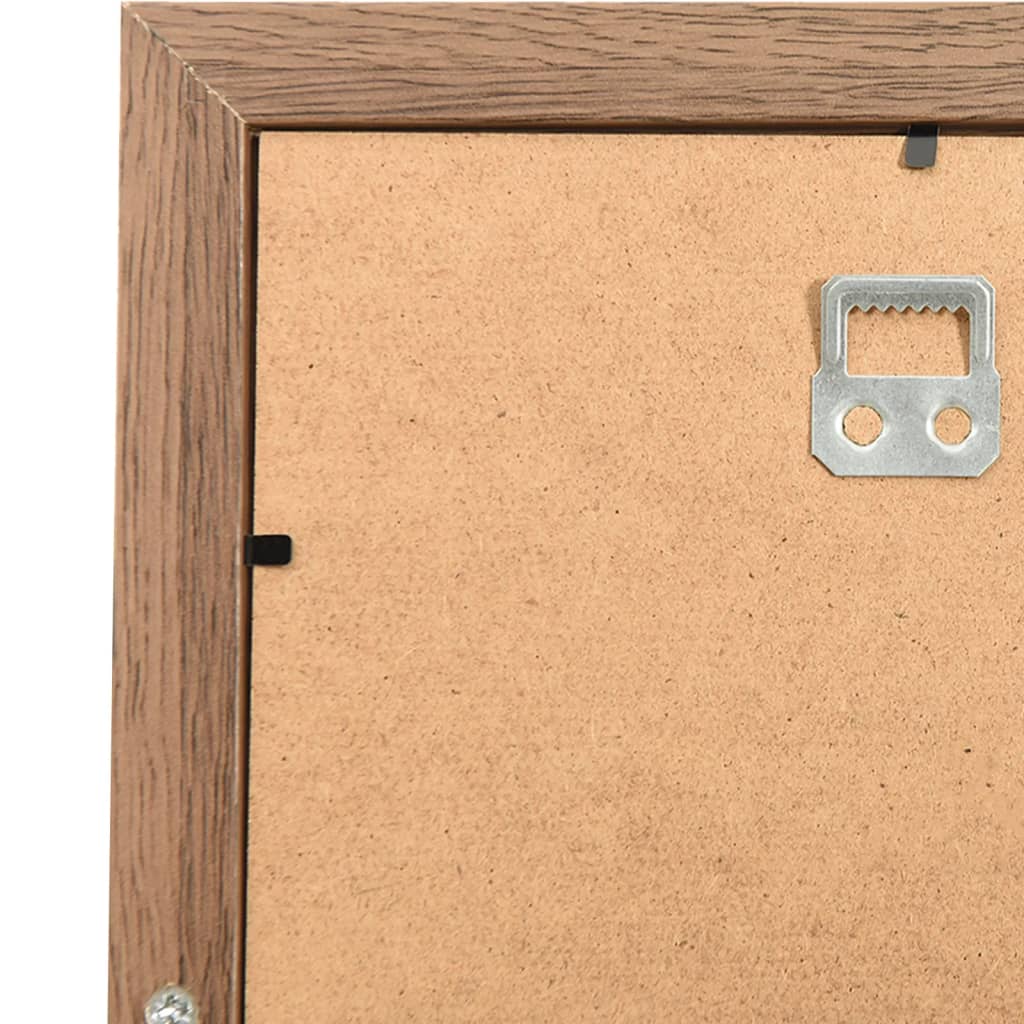 Collage Photo Frame for Picture 10 pcs 10x15 cm Light Brown MDF