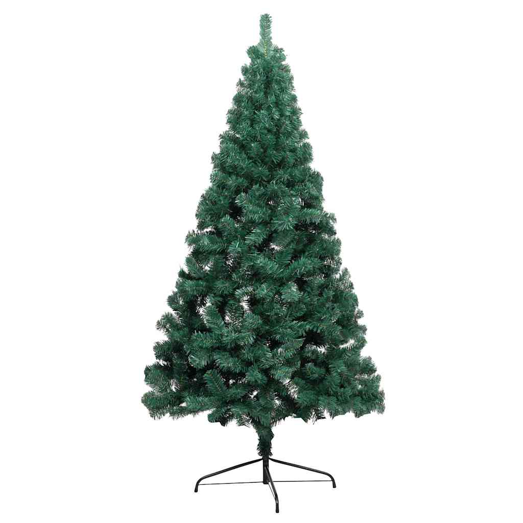 Artificial Half Pre-lit Christmas Tree with St& Green 180 cm