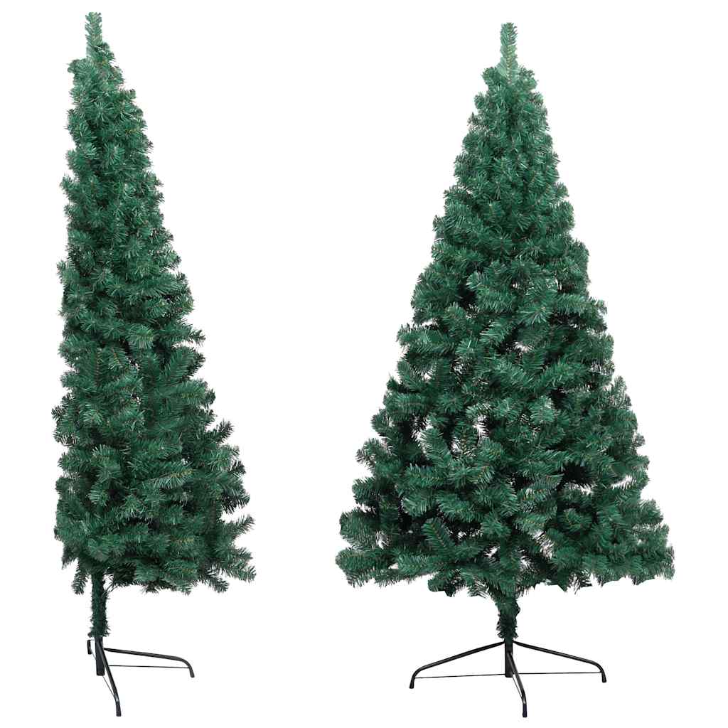 Artificial Half Pre-lit Christmas Tree with St& Green 210 cm