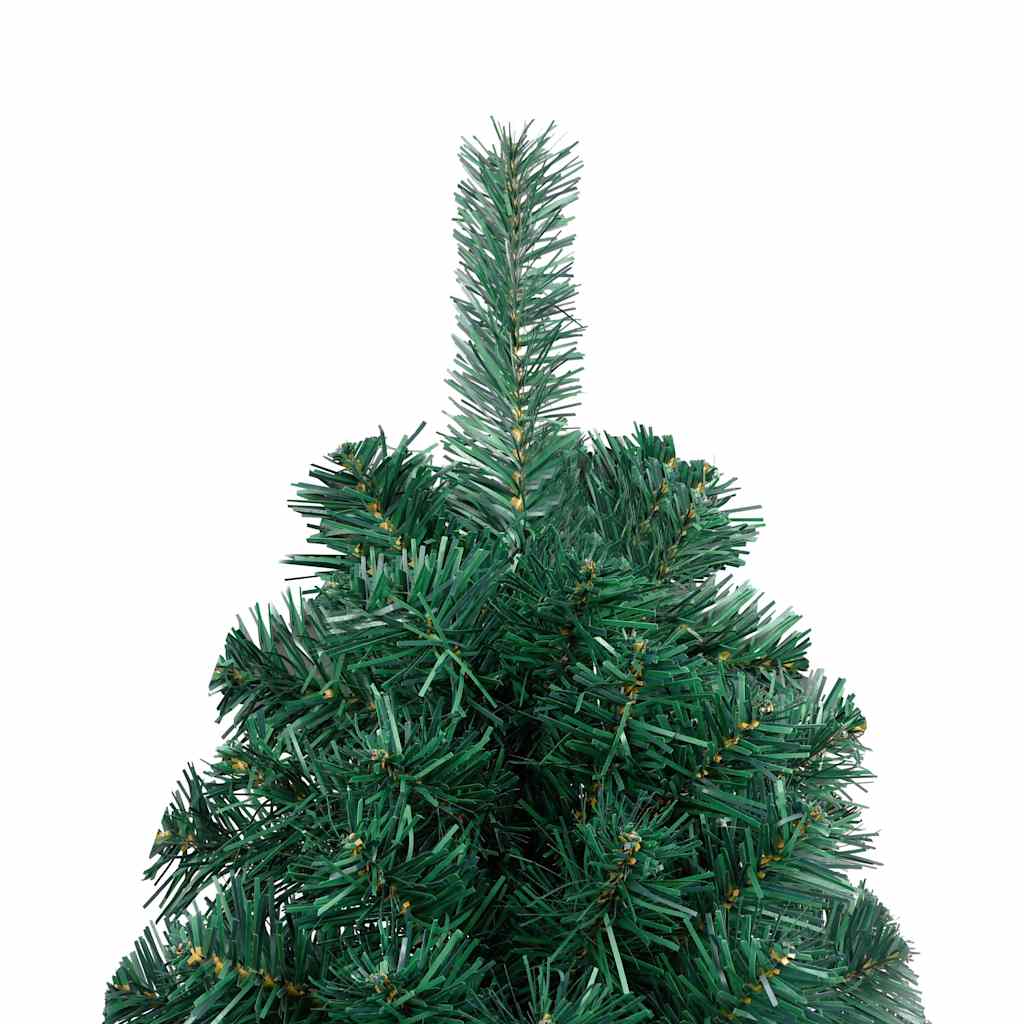 Artificial Half Pre-lit Christmas Tree with St& Green 210 cm