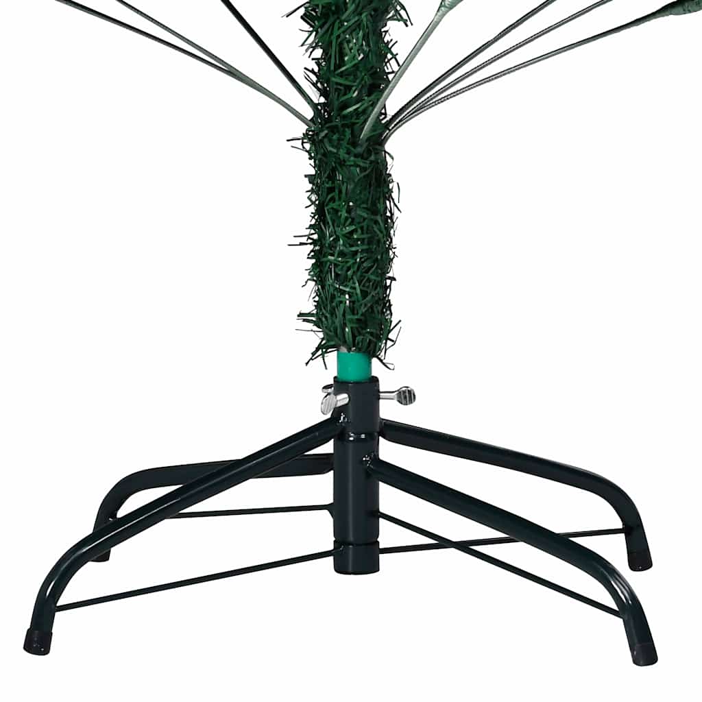 Artificial Pre-lit Christmas Tree Thick Branches Green 210 cm