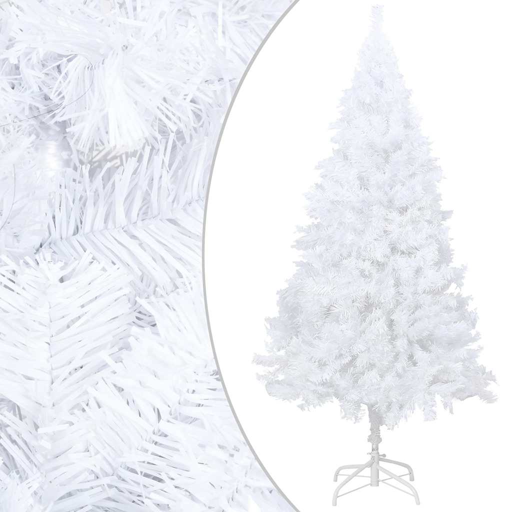 Artificial Pre-lit Christmas Tree Thick Branches White 120 cm