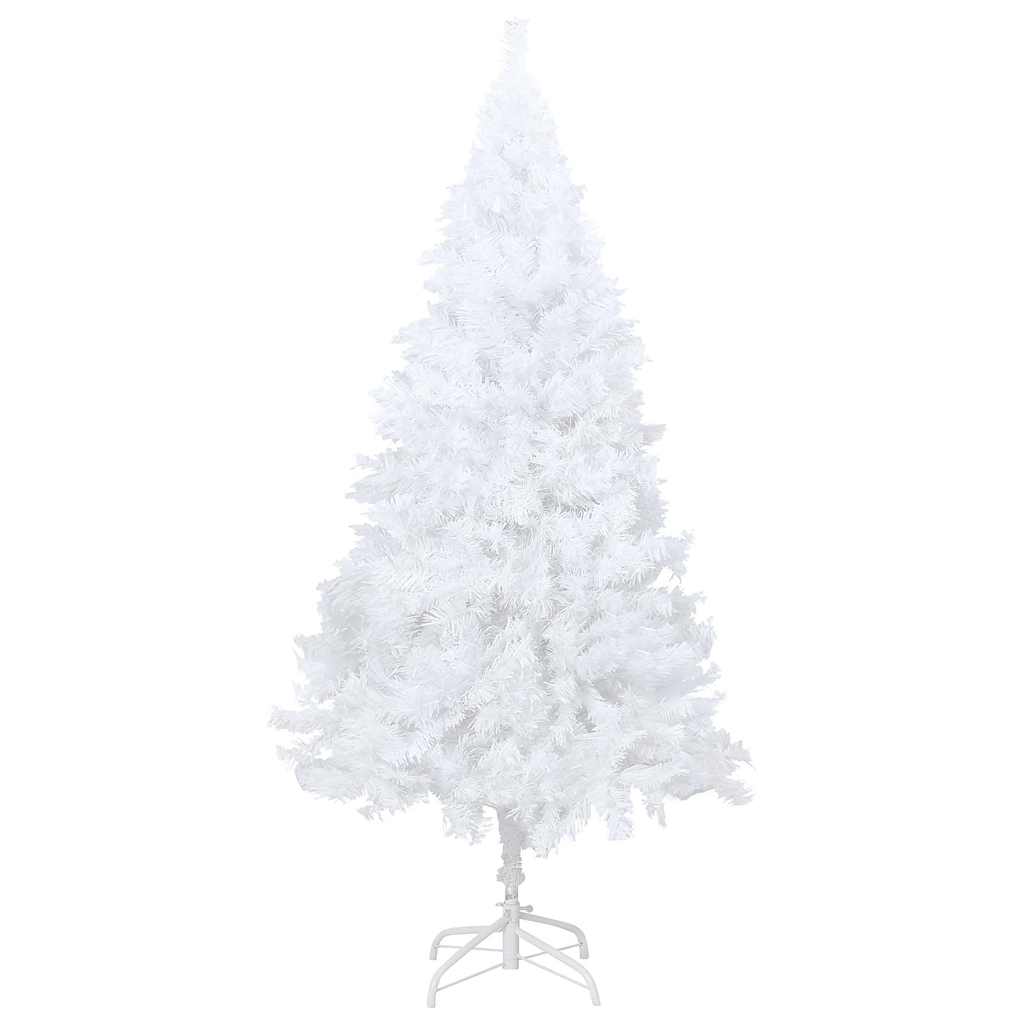 Artificial Pre-lit Christmas Tree Thick Branches White 120 cm