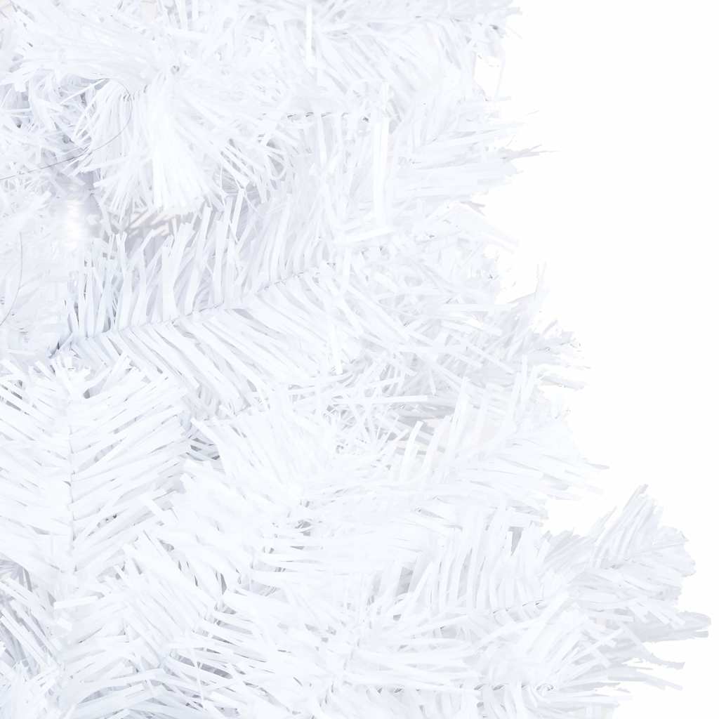 Artificial Pre-lit Christmas Tree Thick Branches White 120 cm