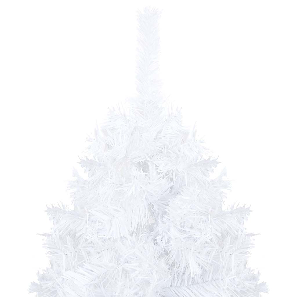 Artificial Pre-lit Christmas Tree Thick Branches White 120 cm