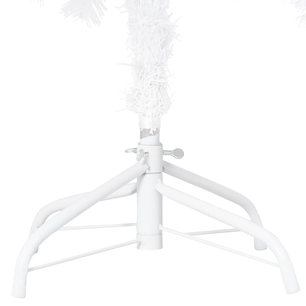 Artificial Pre-lit Christmas Tree with Thick Branches White 210 cm