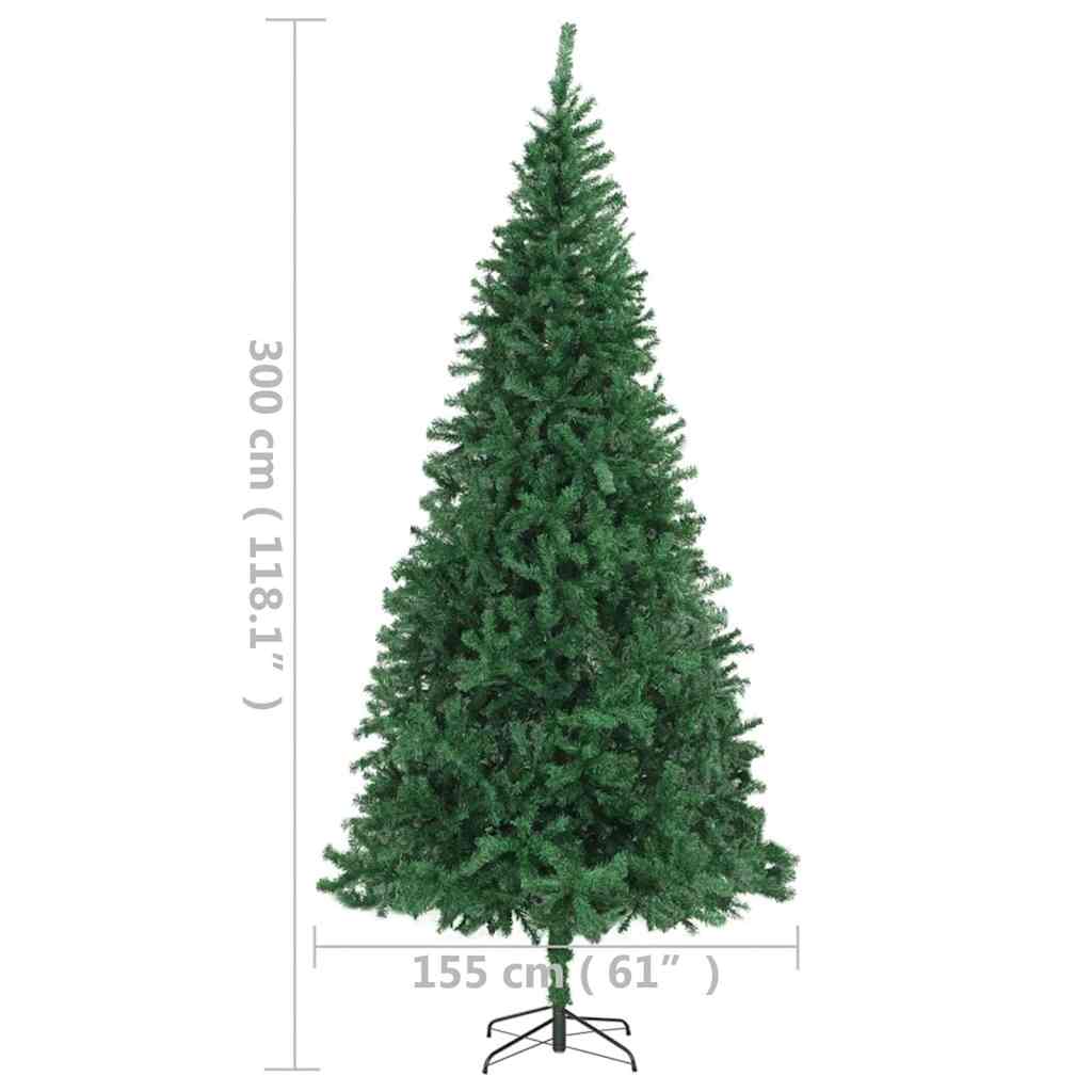 Artificial Pre-lit Christmas Tree 300 cm Green