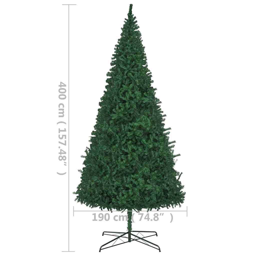 Artificial Pre-lit Christmas Tree 400 cm Green