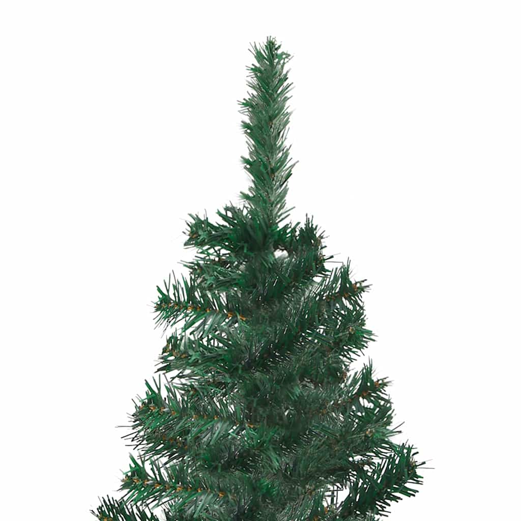 Corner Artificial Pre-lit Christmas Tree Green 240 cm PVC