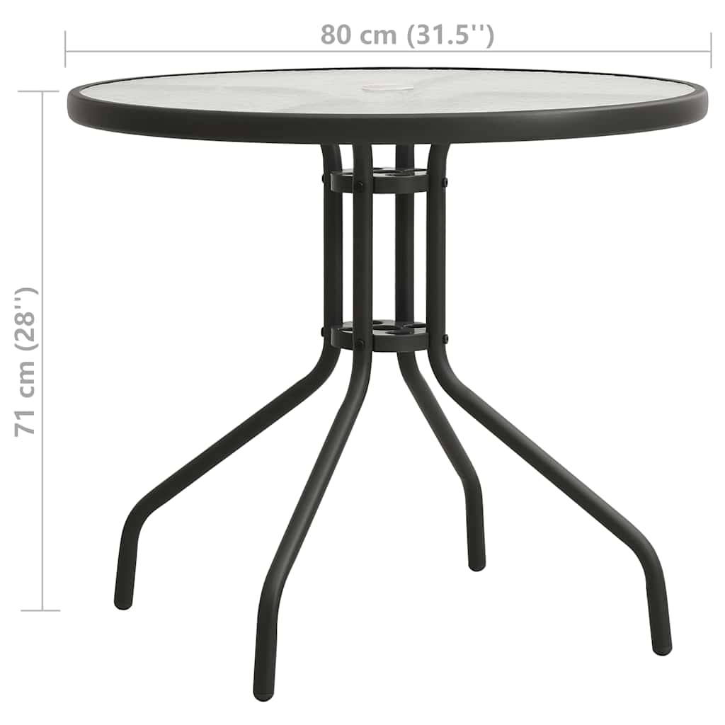 5 Piece Outdoor Dining Set Steel