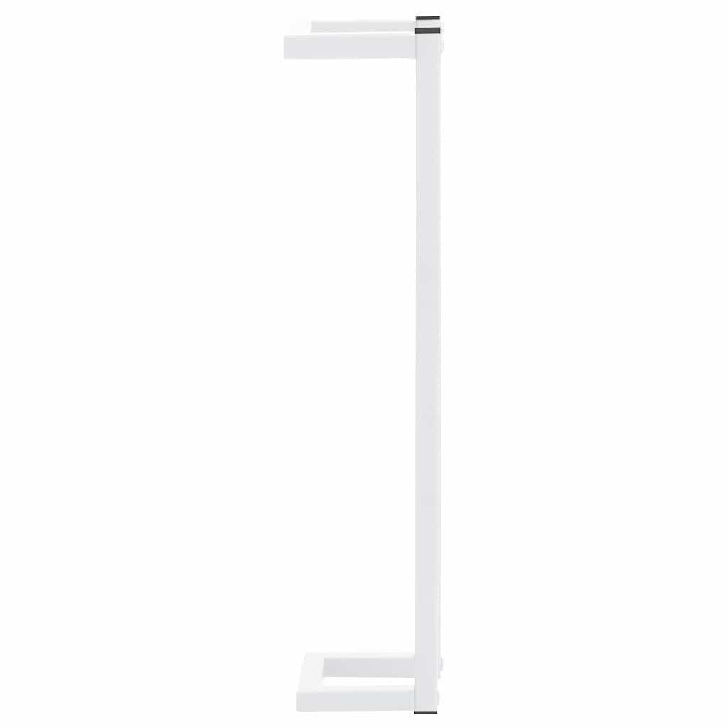 Towel Rack White 12.5x12.5x60 cm Steel