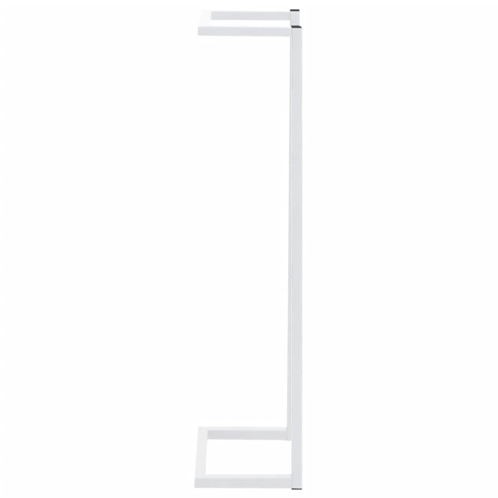 Towel Rack White 25x20x95 cm Steel