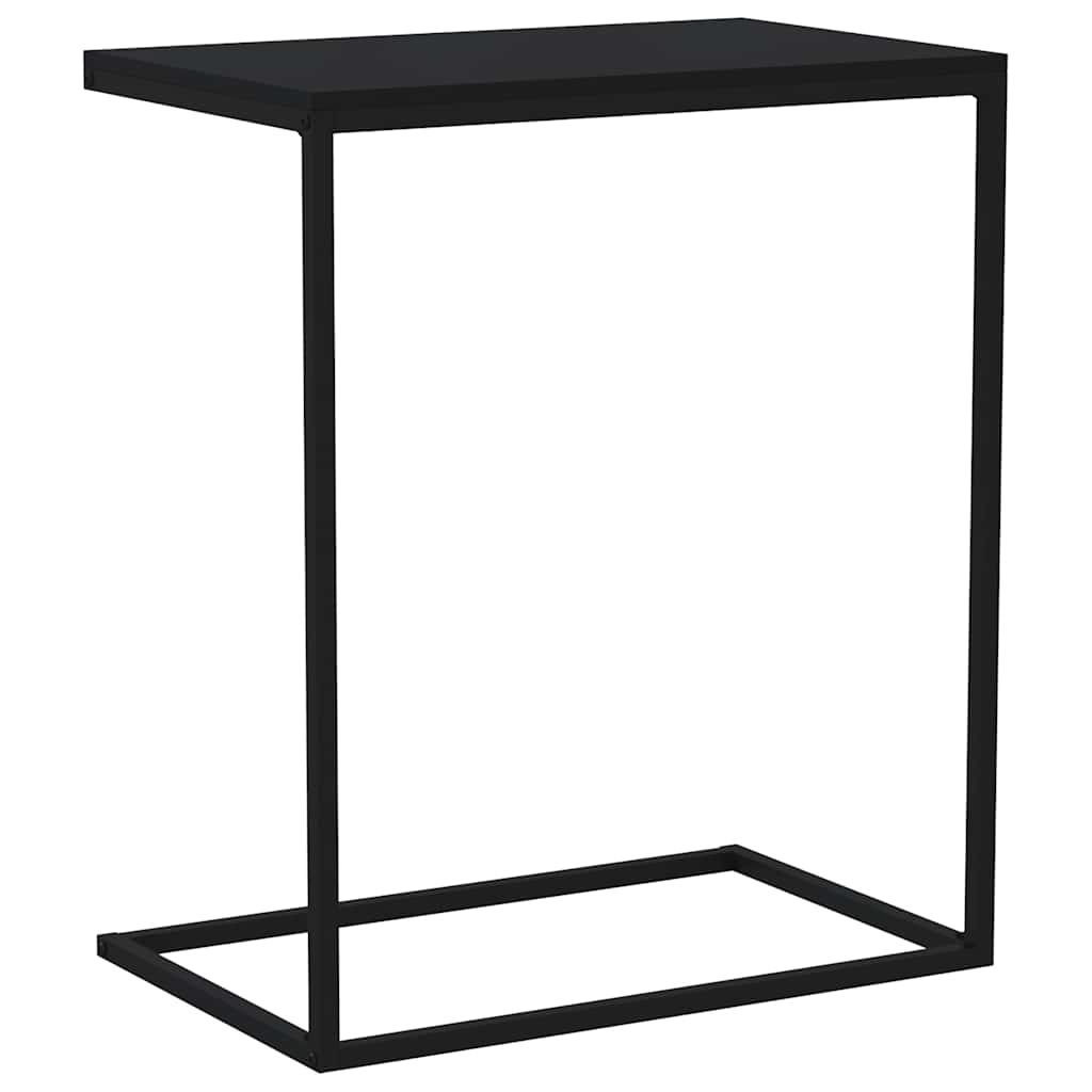 Side Table Black 55x35x66 cm Engineered Wood