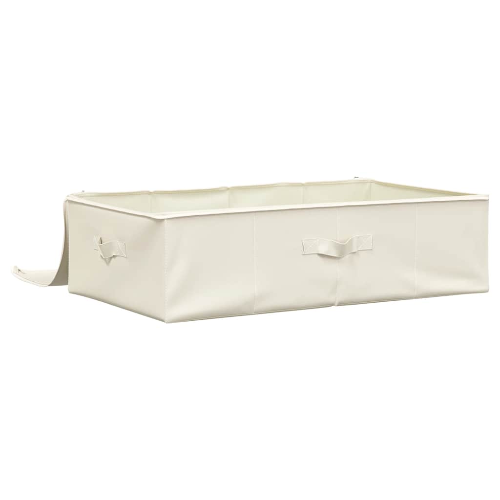 Storage Box Fabric 70x40x18 cm Cream