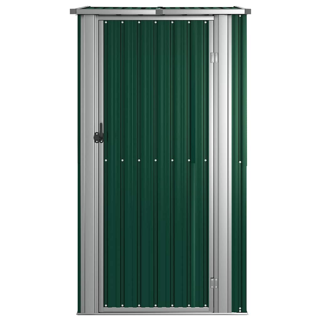 Garden Shed Green 118.5x97x209.5 cm Galvanised Steel
