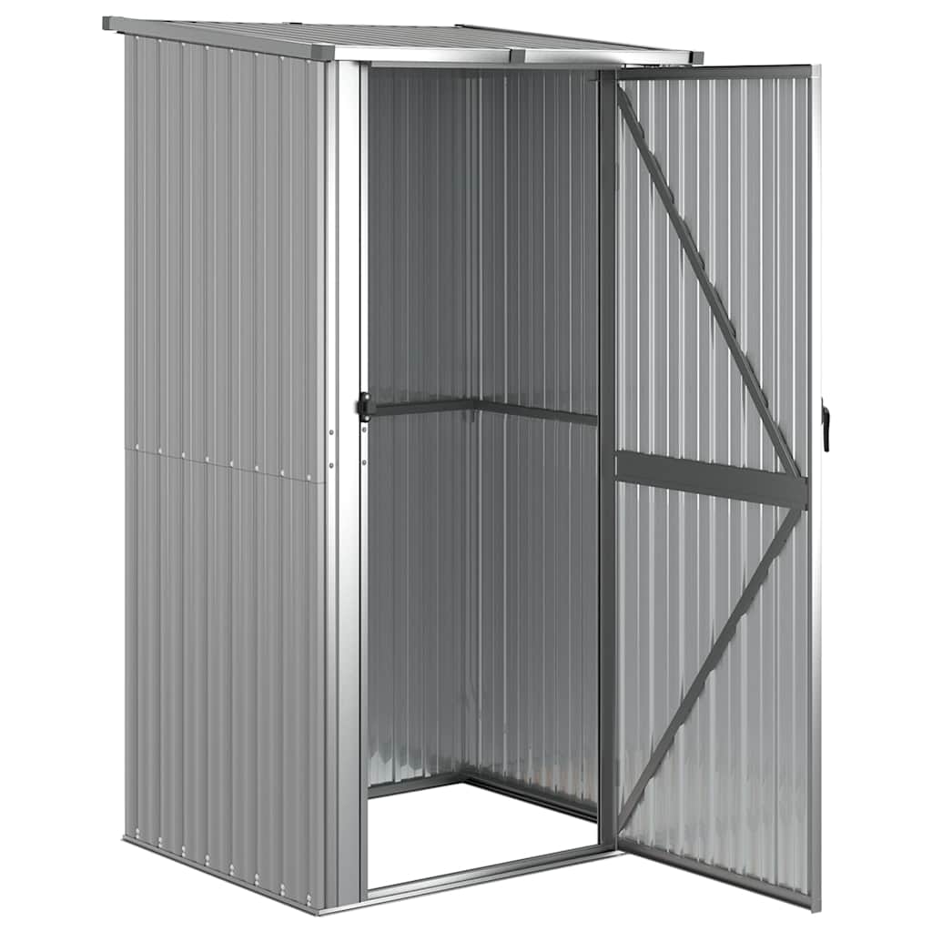 Garden Shed Grey 118.5x97x209.5 cm Galvanised Steel