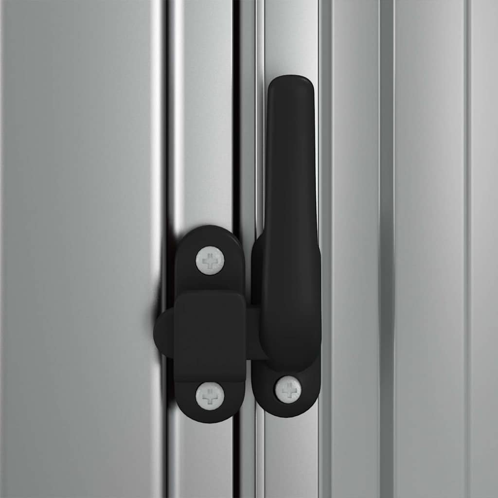 Garden Shed Grey 180.5x97x209.5 cm Galvanised Steel