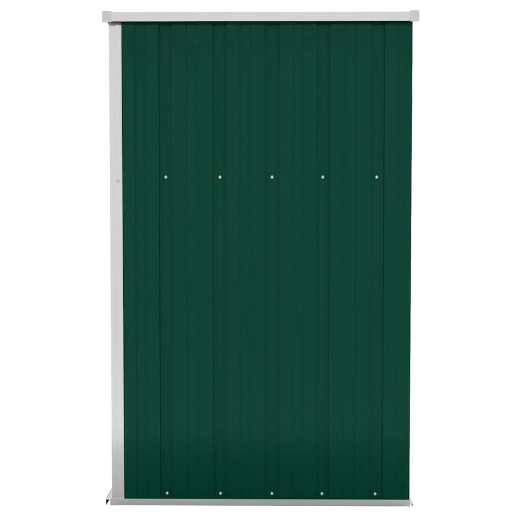 Wall-mounted Garden Shed Green 118x100x178 cm Galvanised Steel
