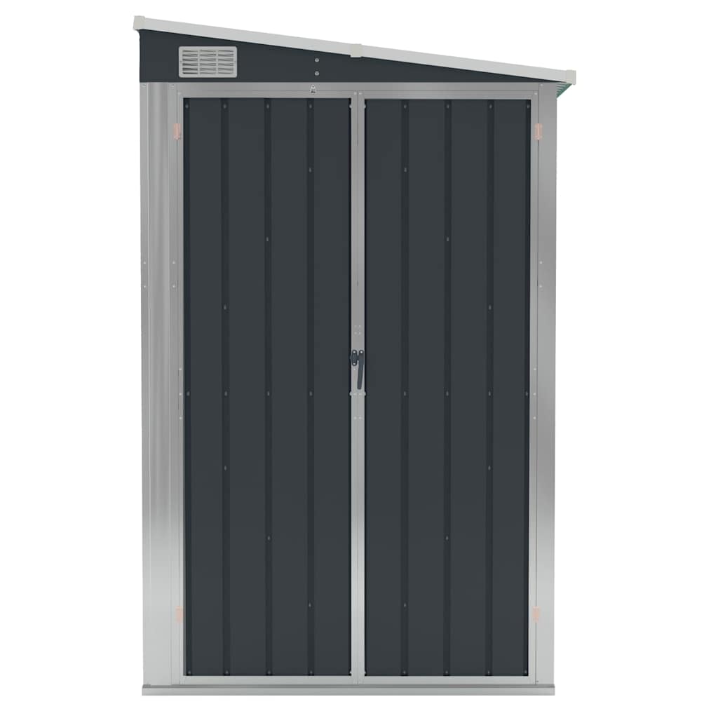 Wall-mounted Garden Shed Anthracite 118x100x178 cm Steel