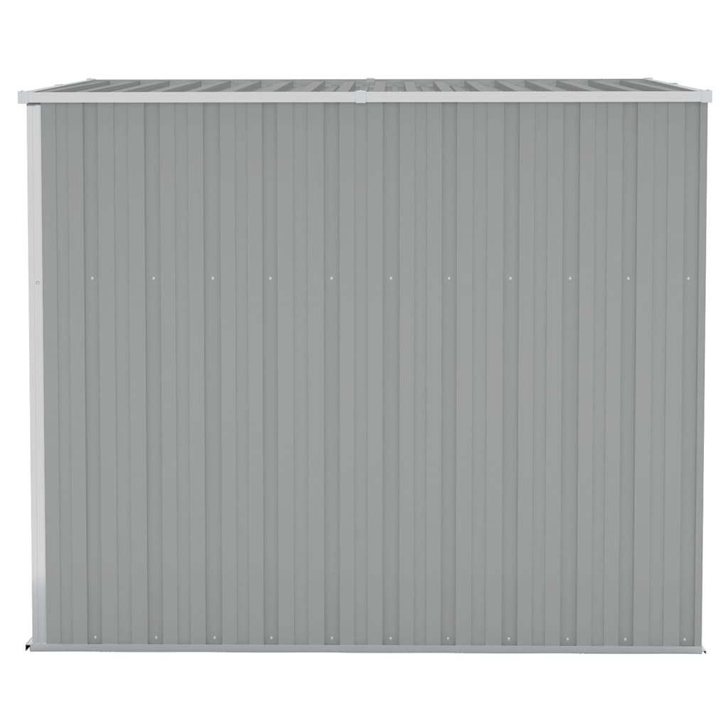 Wall-mounted Garden Shed Grey 118x194x178 cm Galvanised Steel