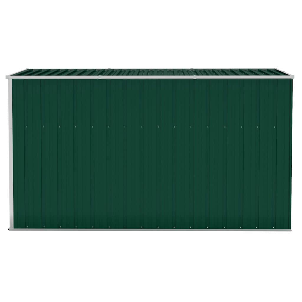 Wall-mounted Garden Shed Green 118x288x178 cm Galvanised Steel