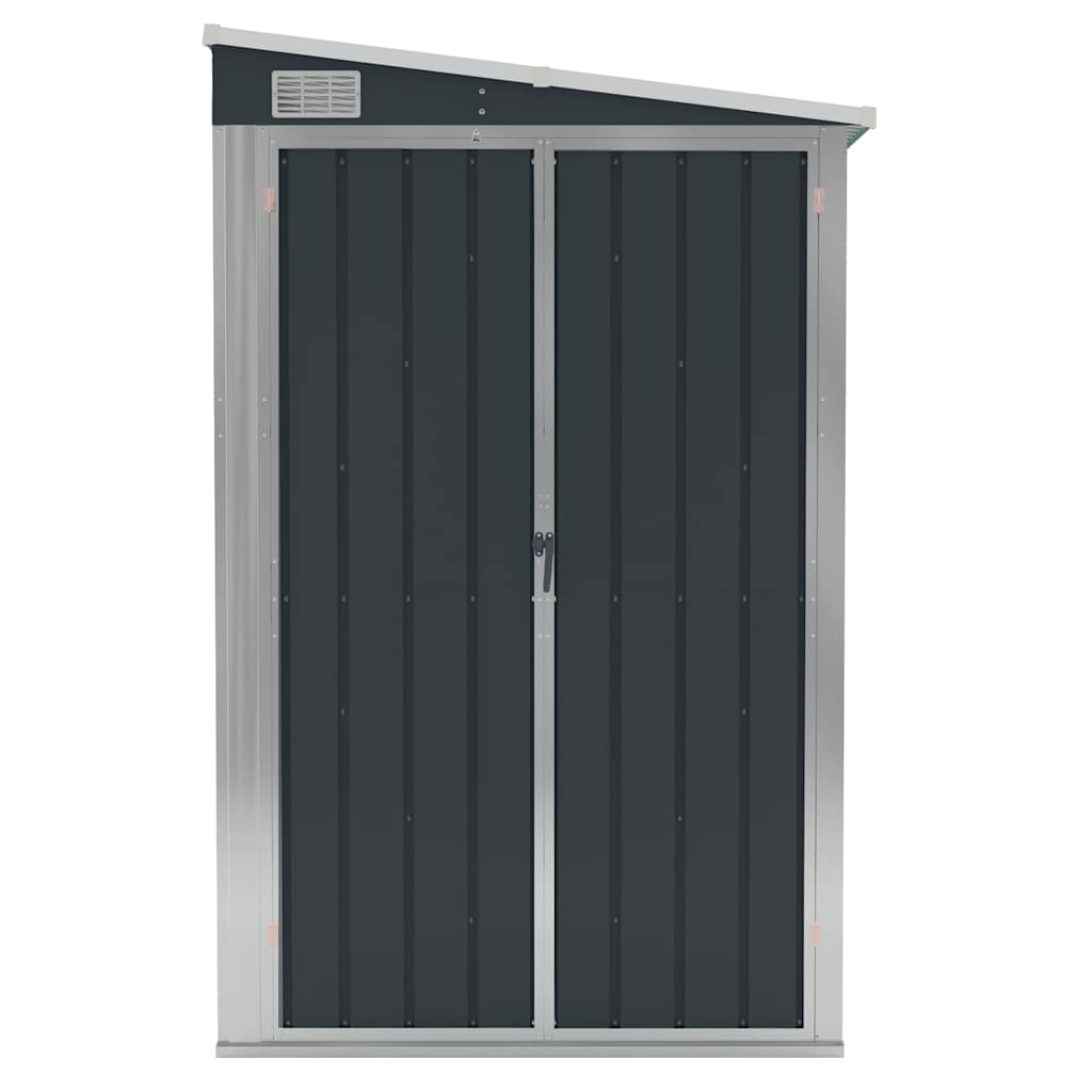 Wall-mounted Garden Shed Anthracite 118x288x178 cm Steel