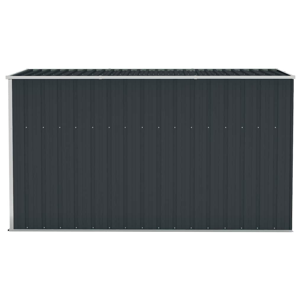 Wall-mounted Garden Shed Anthracite 118x288x178 cm Steel