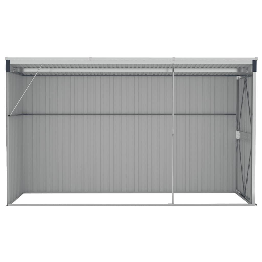 Wall-mounted Garden Shed Anthracite 118x288x178 cm Steel