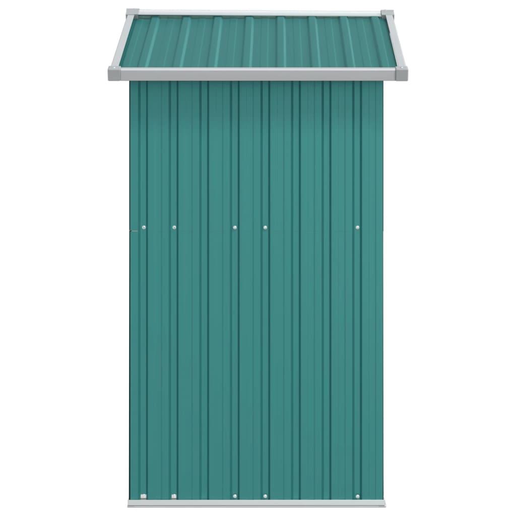 Garden Shed Green 126x97.5x177 cm Galvanised Steel