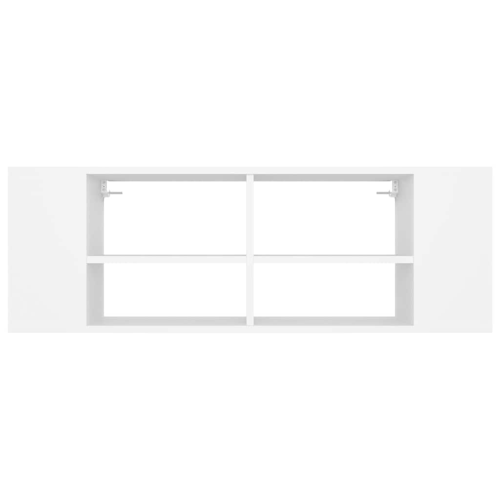 Wall-Mounted TV Cabinet White 102x35x35 cm Engineered Wood