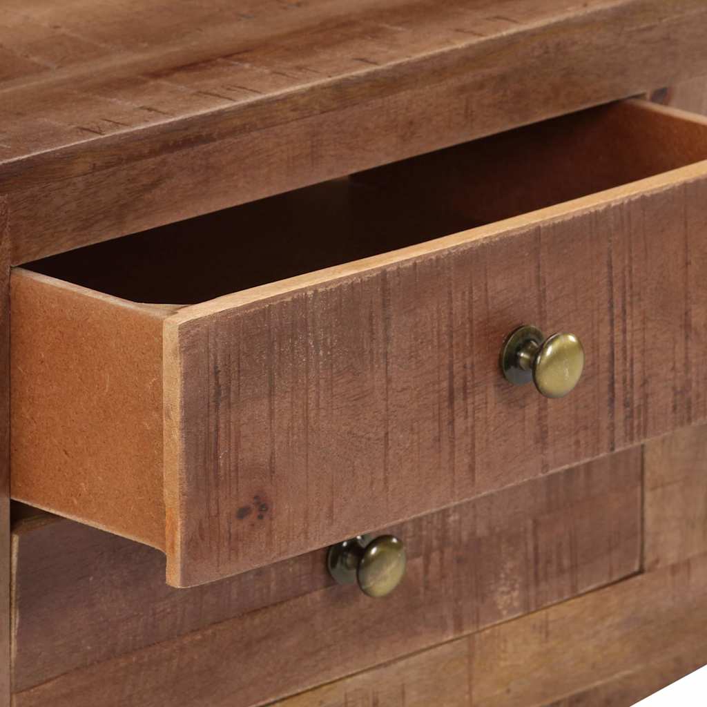 TV Cabinet 110x30x40 cm Rough Mango Wood