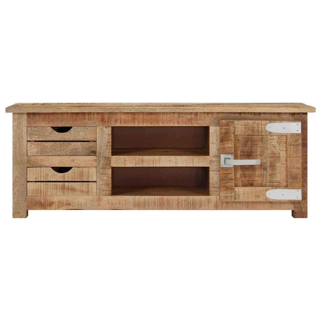 TV Cabinet 110x30x40 cm Rough Mango Wood