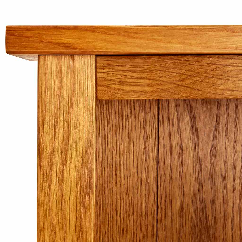 7-Tier Bookcase 60x22x200 cm Solid Oak Wood